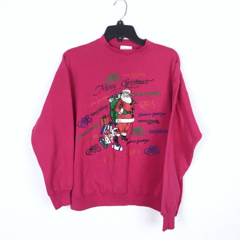 Vintage Santa Christmas sweater size medium